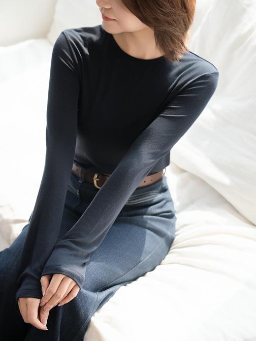 轻柔舒适裸感 天丝羊毛T恤FCG1TEE076 商品图11