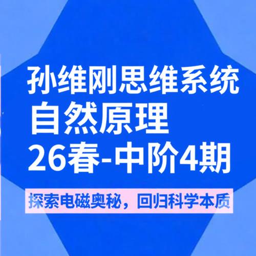 孙维刚思维系统自然原理26春-中阶4期 商品图0