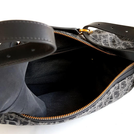【95新】DIOR迪奥中号D-Journey手袋M2417UDDK M932新款中号灰色LOGO花纹D-Journey单肩斜挎hobo包中性款120226NJS40 商品图9
