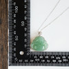【天然正品】A货翡翠AU750白金镶天然糯冰种湖水绿佛公翡翠（平安、吉祥）吊坠项链35.7*32.9*10.1MM（皆取最大值）260126NJM55 商品缩略图2