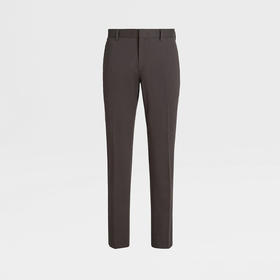 ZEGNA 杰尼亚 男士弹力棉质 Comfort 休闲裤 咖色 E8I03 TR14 018