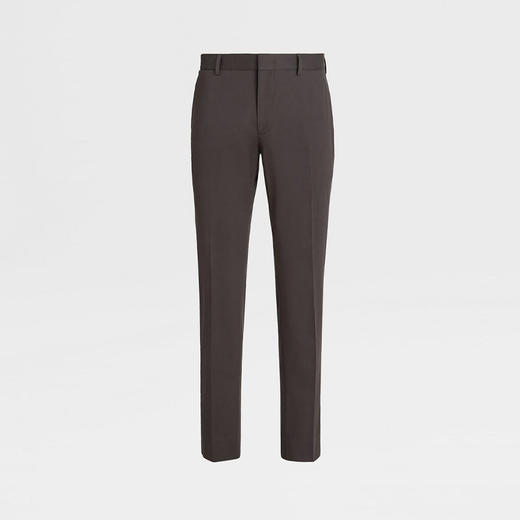 ZEGNA 杰尼亚 男士弹力棉质 Comfort 休闲裤 咖色 E8I03 TR14 018 商品图0