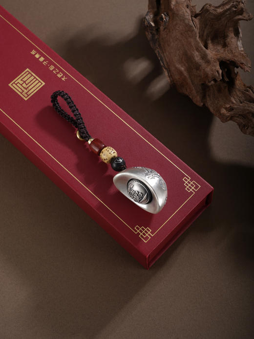 子佩集【圆梦之宝】银S999钥匙扣【YSY019】小摆件可转动元宝2602 商品图5