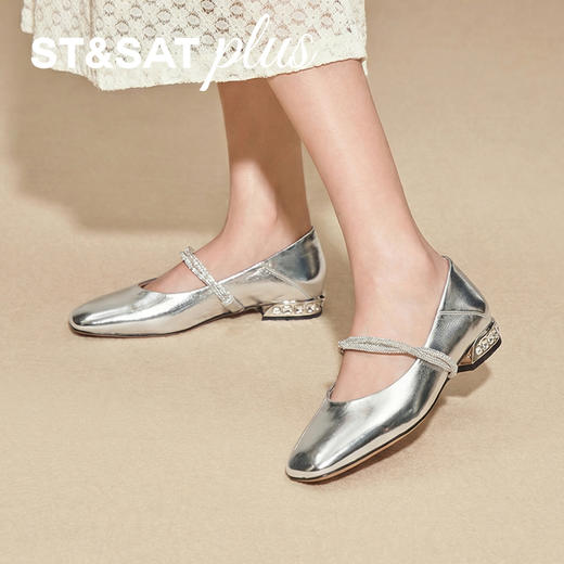 星期六26春新款闪亮一字水钻带玛丽珍SSE1111049 商品图4