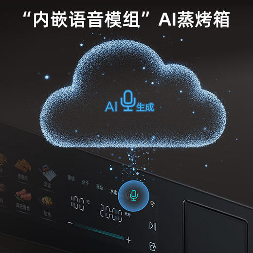 西门子【26新品智魔方】全新AI智能语音控制蒸烤箱 家用嵌入式蒸烤一体机58L多功能 自清洁 CS9R8E1G4W 商品图3