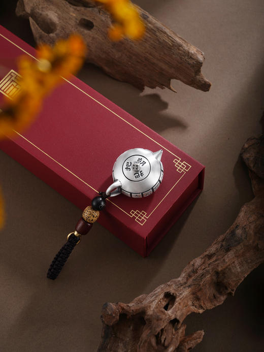 子佩集【把把赢】银S999钥匙扣【YSY010】小摆件仿古把把胡壶可转动2602 商品图4