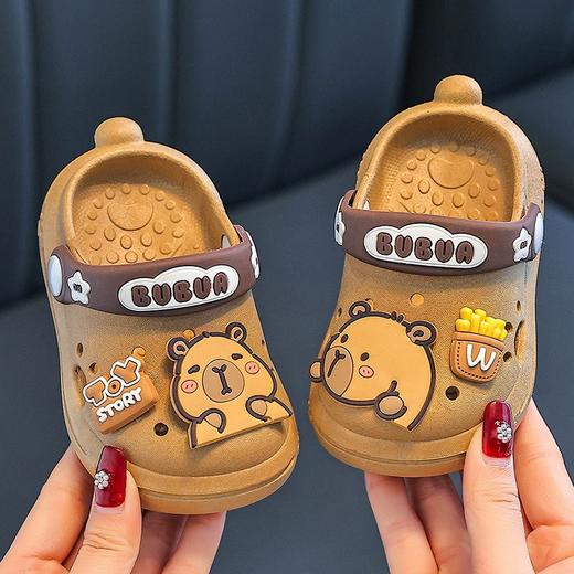 【即是拖鞋❗也是凉鞋】两穿设计，卡皮巴拉儿童拖鞋男童夏季洞洞鞋防滑女童凉鞋宝宝凉拖鞋小童。rg 商品图2