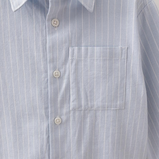 马克珍妮条纹定律 男童纯棉衬衫2026年春装新款560221 商品图4