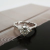 【天然正品】PT950铂金经典简约四爪款1.20克拉钻石戒指14号（戒圈可改）090226NJS26 商品缩略图6