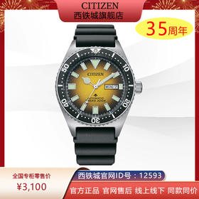 西铁城/CITIZEN机械表PU橡胶表带200米星期日历NY0120-01X