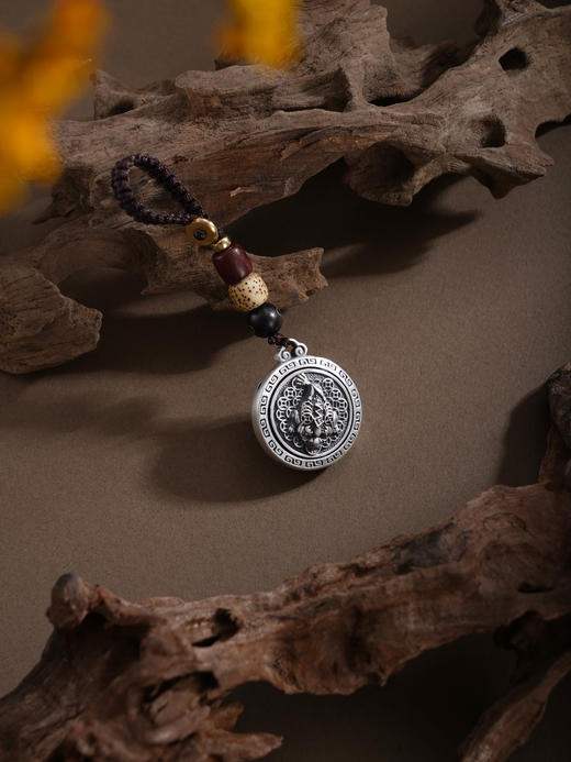 子佩集【守财貔貅】银S999钥匙扣【YSY012】小摆件仿古可转动貔貅八方来财2602 商品图4