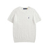 中性款绞花编结短袖针织衫ba 商品缩略图0