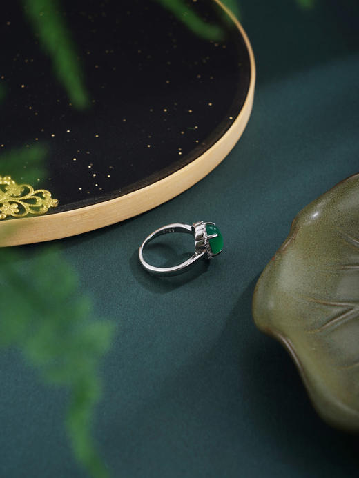 子佩集【春风得意】银S925戒指【JZ017545】绿玉髓2602 商品图8