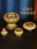 慧宝西藏式供奉黄铜米盒精雕八吉祥密宗米罐三层法器佛堂佛具摆件 商品缩略图4