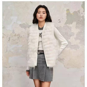 玛克门店发货:骆子毛皮草马甲MC88FU501