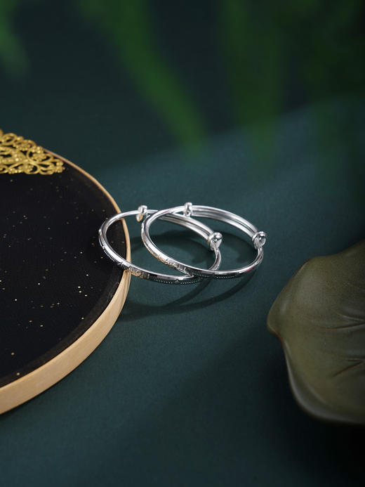 子佩集【小福星】银S9999童镯【WT000372】儿童福2602 商品图3