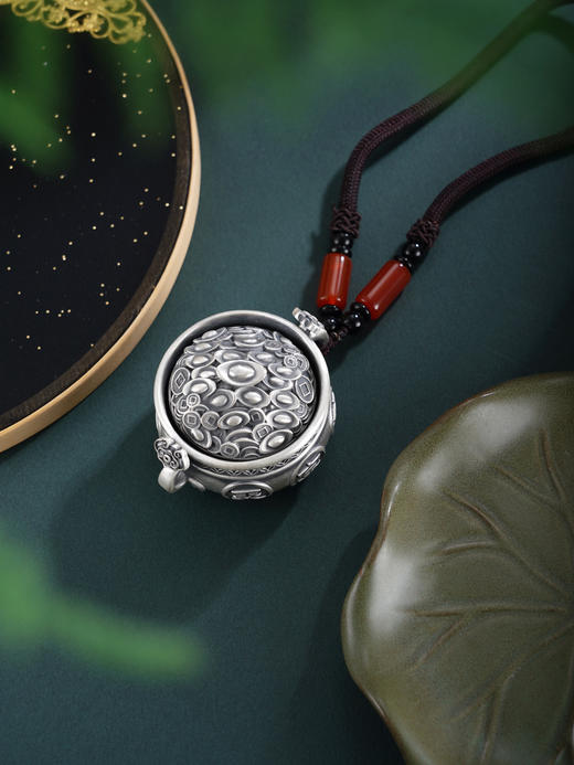 子佩集【聚宝盆】银S999手把件【YSY015】可转动2602 商品图2