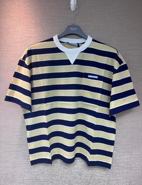 女款条纹短袖T恤ji020