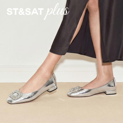 【小方镜系列】星期六26春新款优雅气质低跟单鞋SSE1111229 商品图3