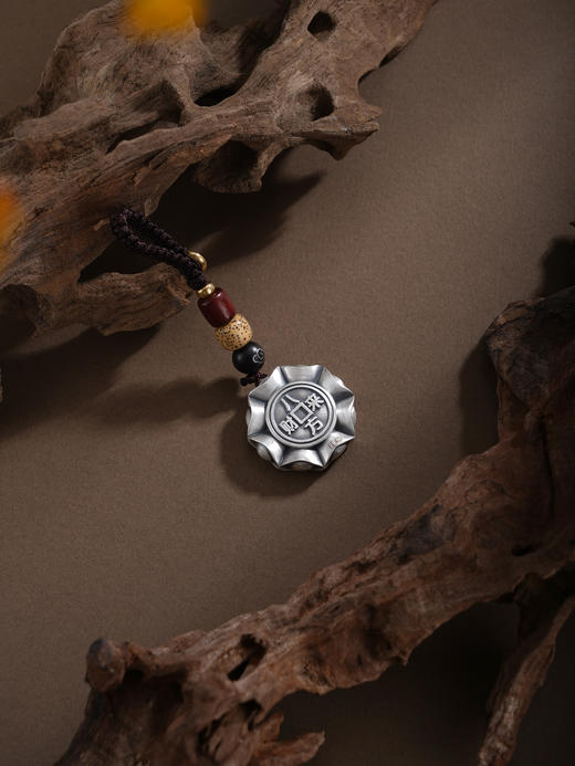 子佩集【财来运转】银S999钥匙扣【YSY011】小摆件仿古可转动招财进宝八方来财八卦元宝2602 商品图3