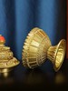 慧宝西藏式供奉黄铜米盒精雕八吉祥密宗米罐三层法器佛堂佛具摆件 商品缩略图3