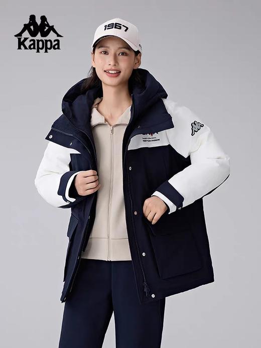 XY/Kappa卡帕背靠背新款冬季运动羽绒服女户外保暖防寒服防泼水男女士外套   K0E82YY41--906 商品图0