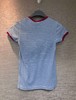 女款条纹logo短袖T恤la020 商品缩略图1