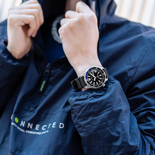 西铁城官方正品不锈钢表壳 PU橡胶表带蓝宝石玻璃表镜200米防水机械男表NY0111-11E 商品图7