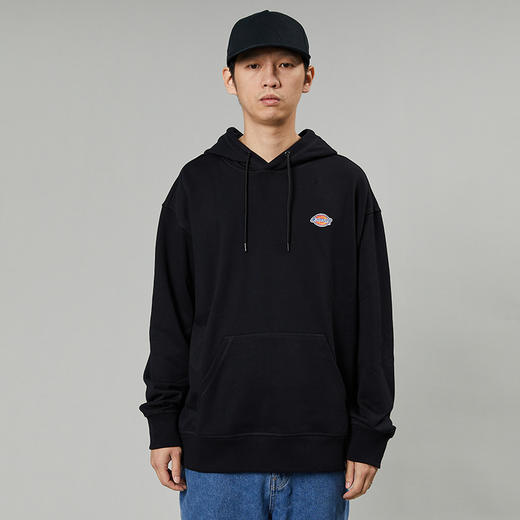Dickieslogo贴布绣休闲连帽毛圈美式卫衣宽松 男女情侣连帽卫衣 DK013107 商品图2