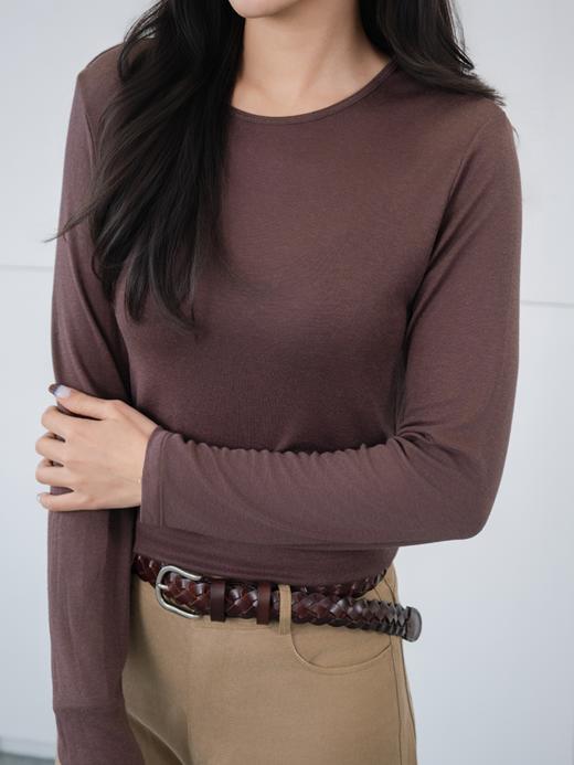 轻柔舒适裸感 天丝羊毛T恤FCG1TEE076 商品图10