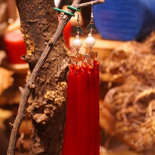 【2026春节款】福锦手工流苏耳环 | 现货加急发 商品图1