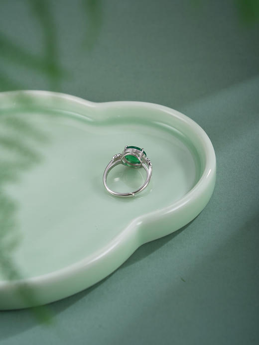 子佩集【福禄凝华】银S925戒指【JZ017477】绿玉髓平安扣葫芦2602 商品图6