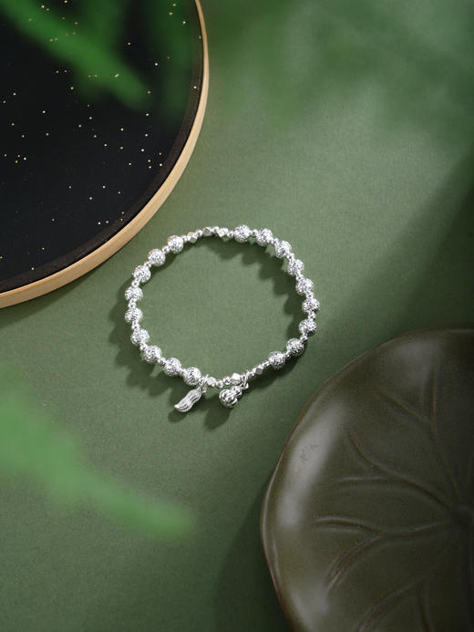 子佩集【福禄花生】银S925手串手链【TSB0001-55】花生葫芦切面珠手链2602 商品图3