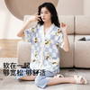 J1-睡衣女春夏薄款清爽透气宽松舒适短袖短裤家居服女士睡衣套装 集合 商品缩略图4