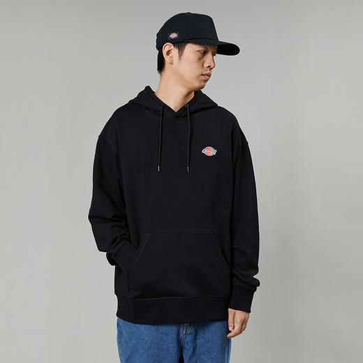 Dickieslogo贴布绣休闲连帽毛圈美式卫衣宽松 男女情侣连帽卫衣 DK013107 商品图4