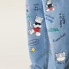 马克珍妮快乐猫咪男童纯棉直筒牛仔裤2026年春装新款560380 商品缩略图3