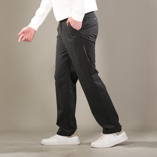 DRONKOO 2026 松紧腰左口袋小织唛绣线直弹小直筒中厚休闲长裤 商品图2