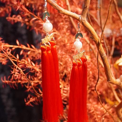 【2026春节款】福锦手工流苏耳环 | 现货加急发 商品图2