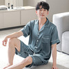 J1-润微家居服套装男款夏季休闲舒适轻薄透气短袖新款夏季男士睡衣集合 商品缩略图0