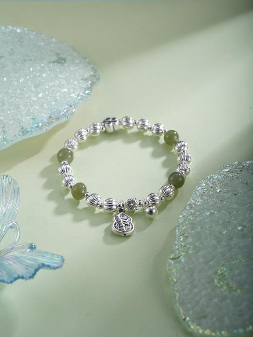 子佩集【福禄芳华】银S925手串手链【TSB0001-57】青玉葫芦手链2602 商品图3