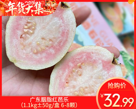 广东胭脂红芭乐（1.1kg±50g/盒 6-8颗） 商品图0