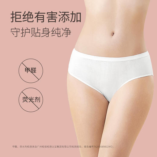 【一次性内裤】经期可用 独立包装方便卫生  差旅必备 纯绵一次性内裤2盒装（4条/盒） 商品图3