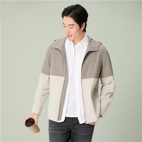 佐丹奴男装26年新款拼色防泼水轻薄风衣外套01076006 商品图0