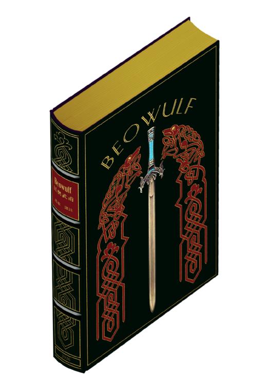 【限量真皮定制】《贝奥武甫》（插图本）欧式竹节装 商品图4