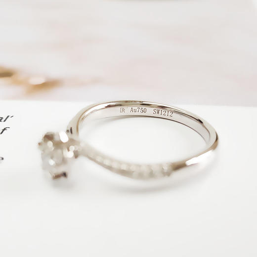 DRAU750白金时尚设计款0.18克拉钻石戒指9号（戒圈可改）030226NJT05 商品图6