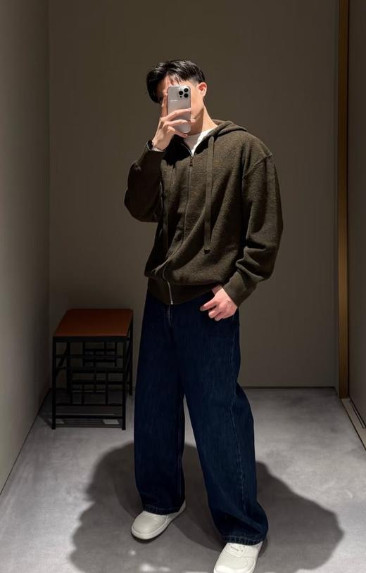 男款logo针织开衫毛衣lv014 商品图2