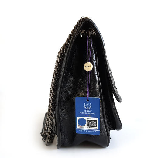 【95新】YSL圣罗兰Niki系列633158中号黑银D扣niki链条包单肩包女士010226NJS05 商品图2