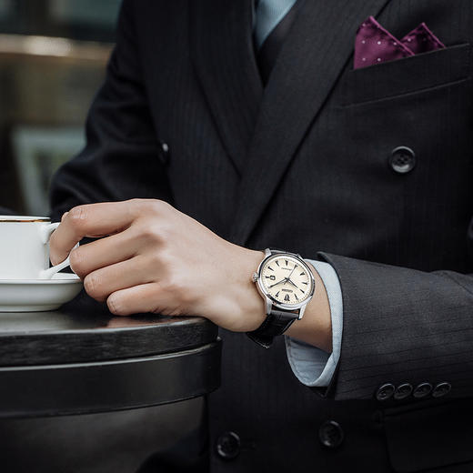 西铁城日本官方正品休闲简约复古钢带机械男表NK0001-17X 商品图6