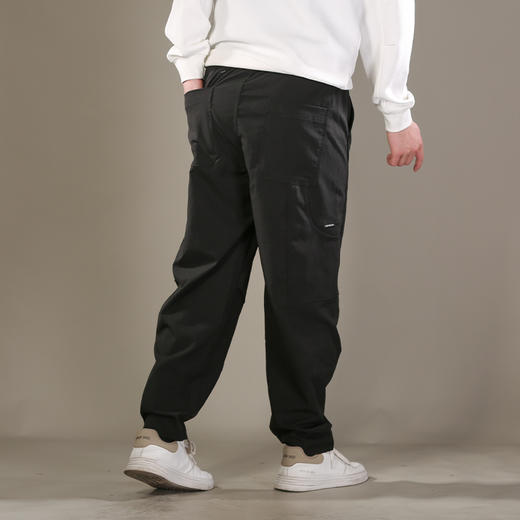 DRONKOO 2026 双抽绳松紧腰两侧不规则口袋结构轻工装中厚休闲长裤 商品图3