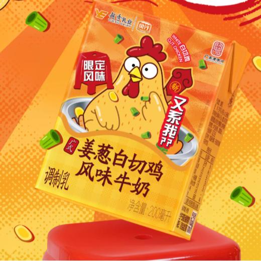 风行 广式姜葱白切鸡风味 牛奶调制乳200ml×6盒（箱装） 商品图3